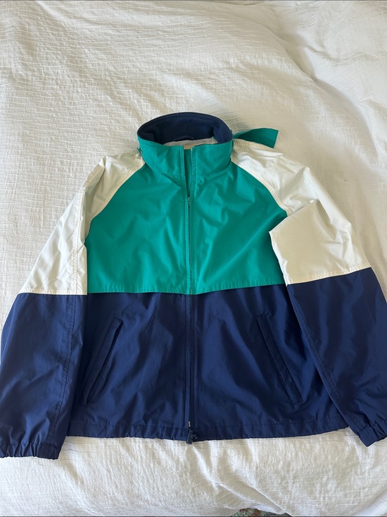 Eddie Bauer Other - Vintage Eddie Bauer Men's Colorblock Windbreaker Jacket - Large - Packable Hood